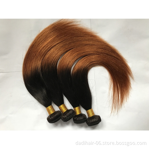 Factory direct sale natural indian remy straight hair weave mongolian malaysian closures T1b30